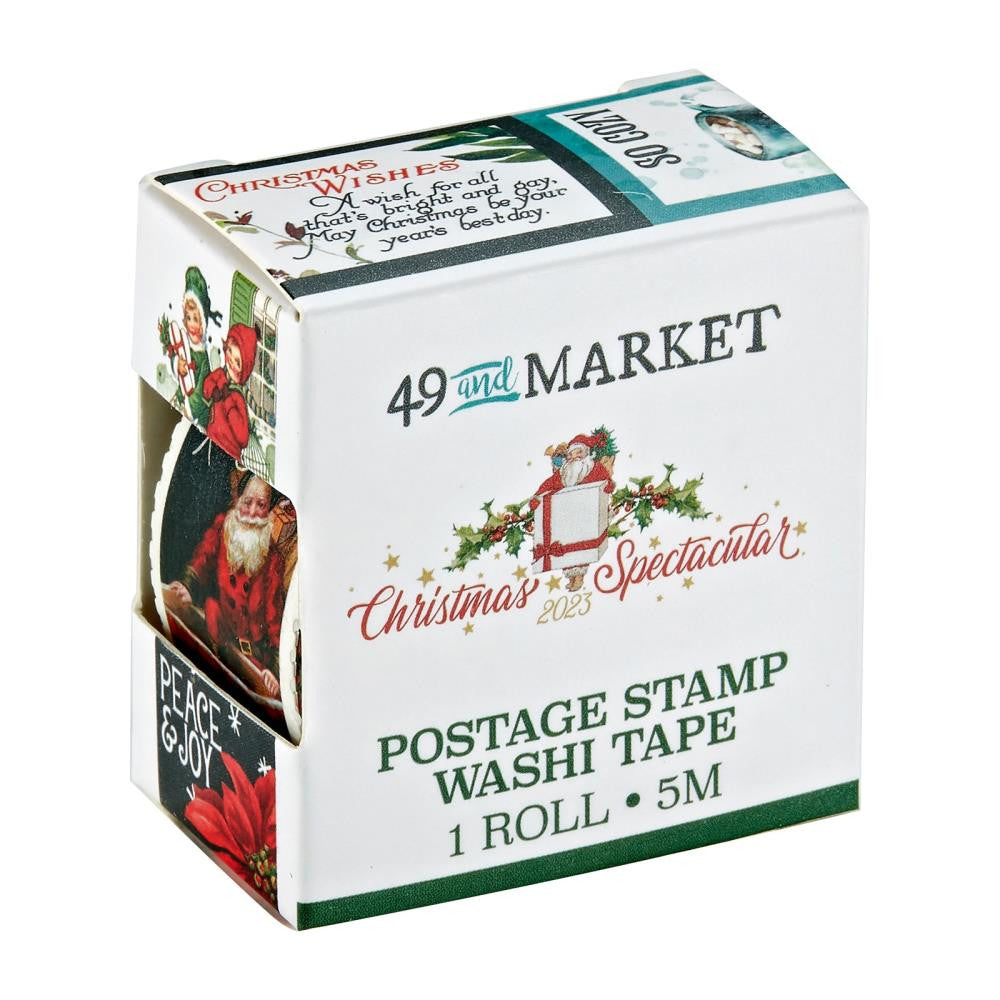 49 y Market Christmas Spectacular Sello Postal Washi Tape